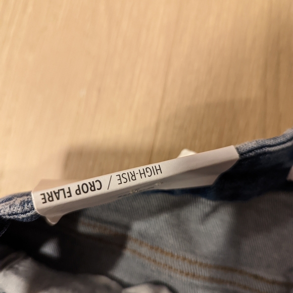 Blue Flared Cropped Women Jeans - Picture 4 of 8